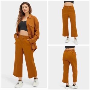 UGG Etna wide leg pants orange brown Size L